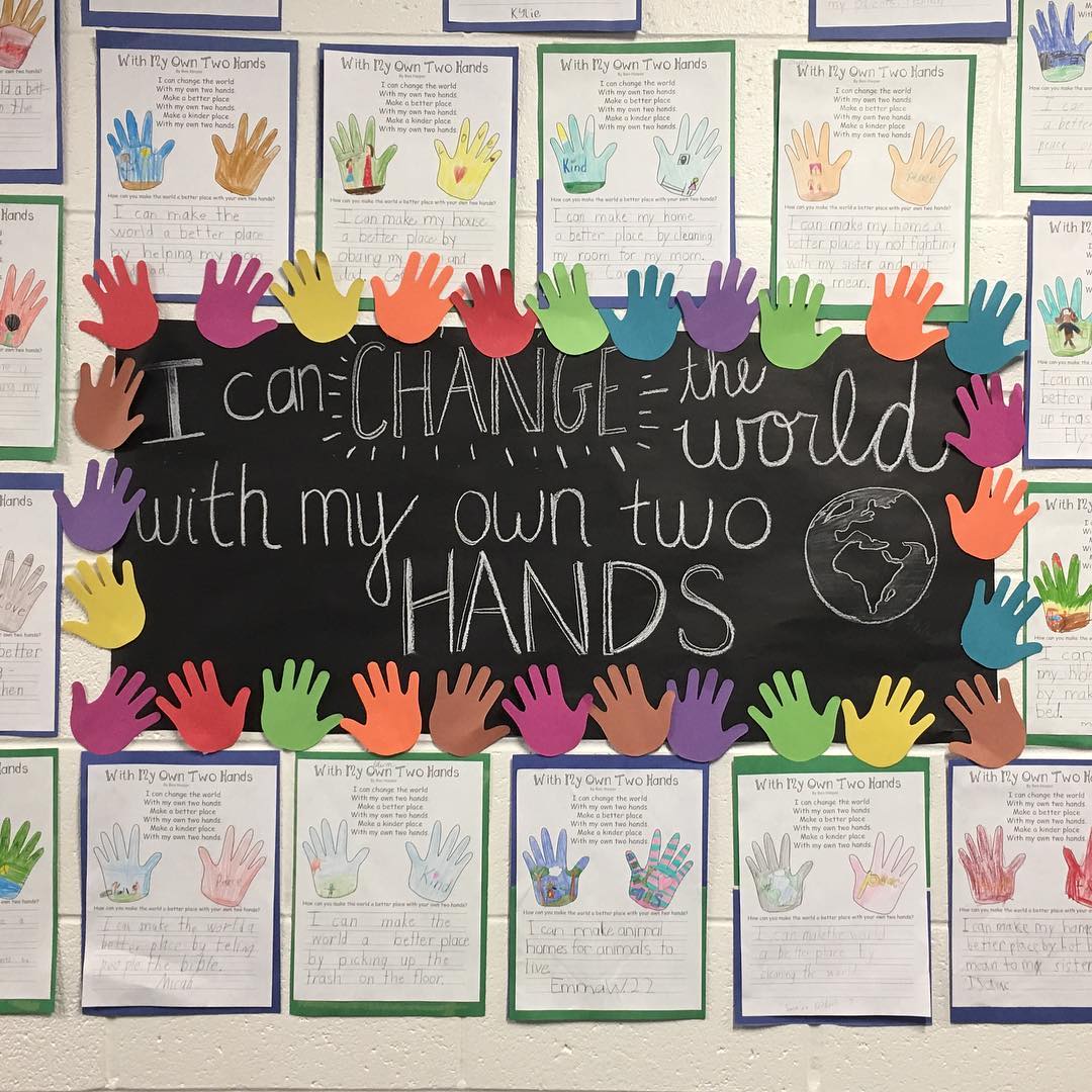 We can change the world with our own two hands immanuel christian school