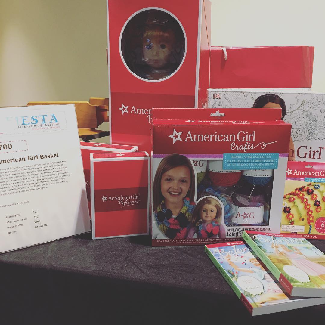 Look at this awesome basket?! Who will win these amazing American Girl goodies?