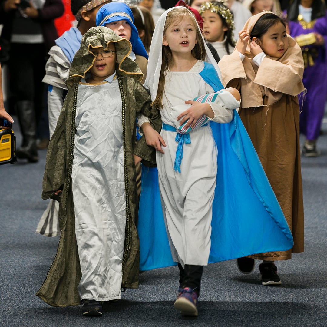 second-graders celebrate Las Posadas to commemorate the journey that Joseph and Mary made from Nazareth to, where Mary gave birth to Jesus.