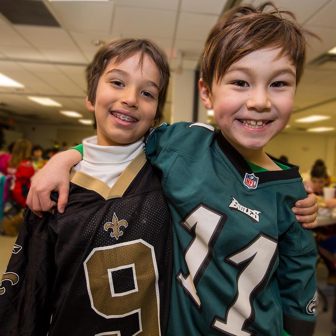 Pals celebrate “Team Jersey Day” at as part of the Homecoming Week of celebration. The week’s highlight will be the boys and girls varsity basketball games against Trinity Tuesday