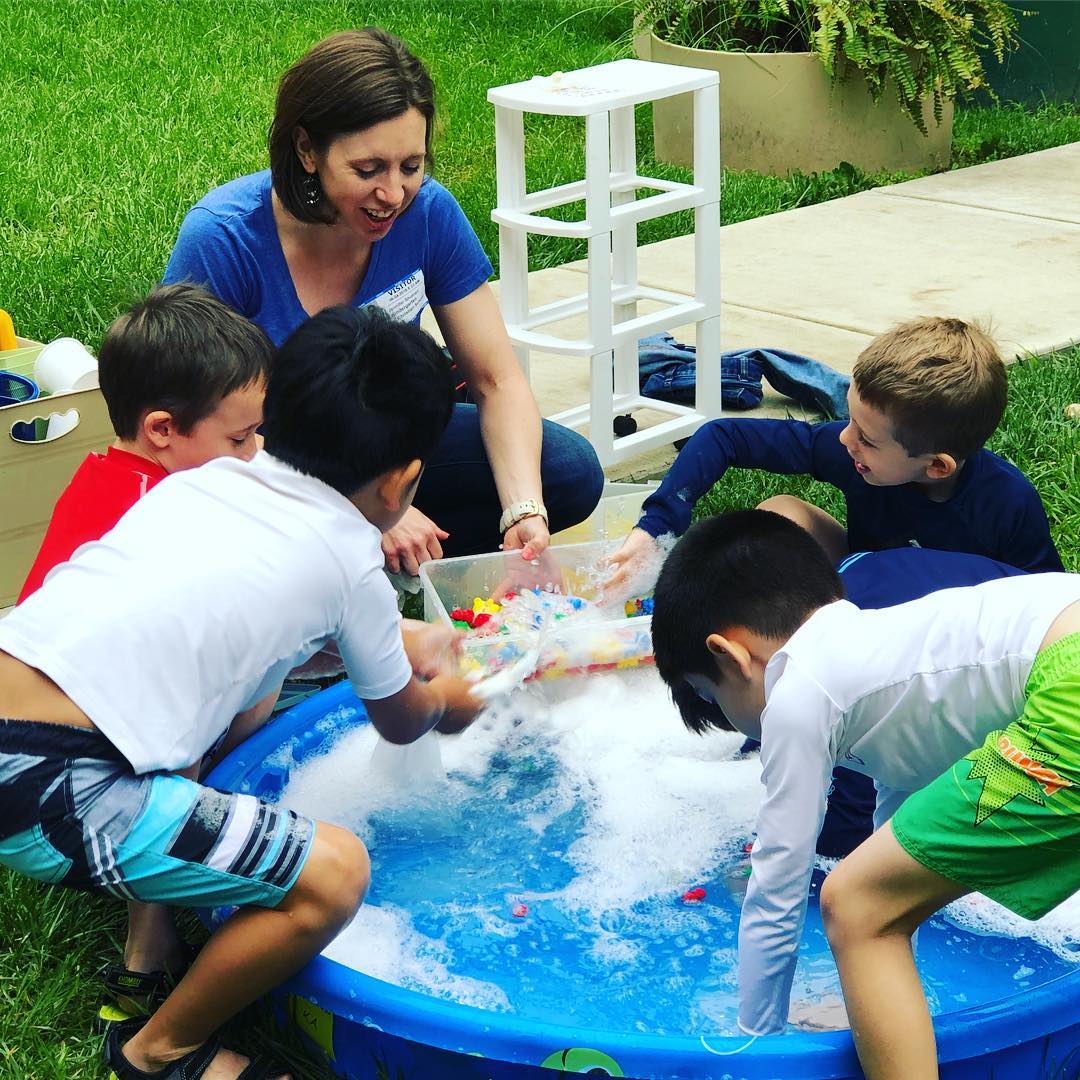 Kindergarten Water Works Day is underway! Students have the opportunity to wash all of their classroom manipulatives while enjoying water activities as they say goodbye to kindergarten
