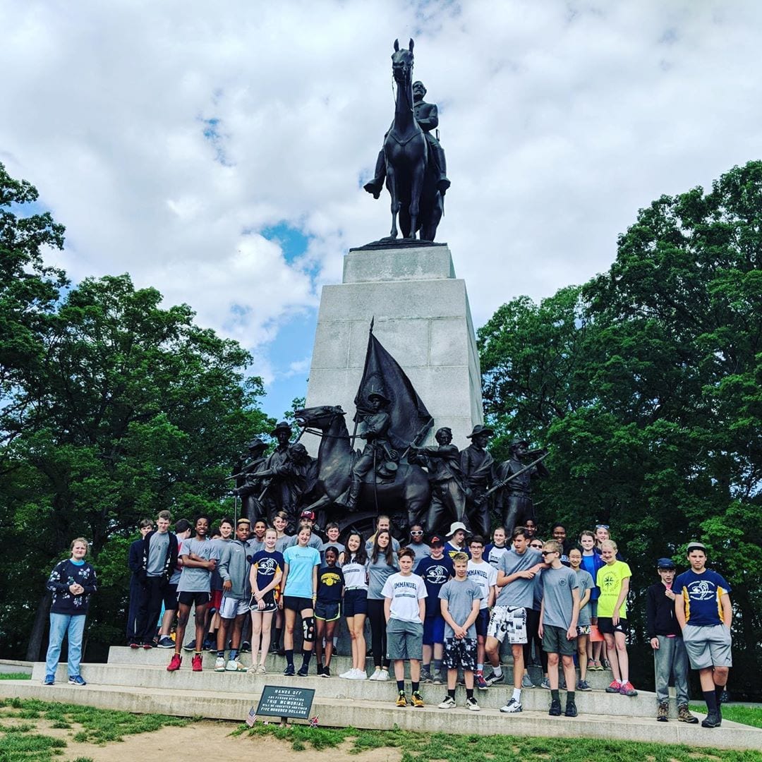 ICS seventh graders have been studying the Civil War in history and are closing out their lessons with experiential learning in Gettysburg today